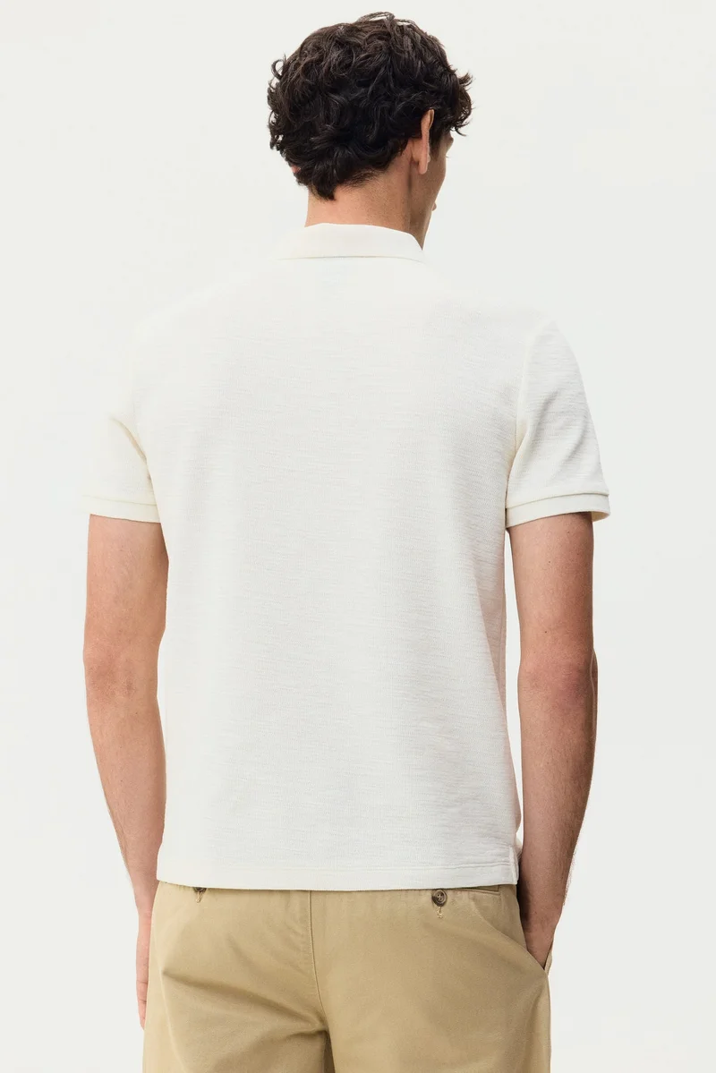 H&M  Slim Fit Jacquard-knit polo shirt for Men | Best Price UAE